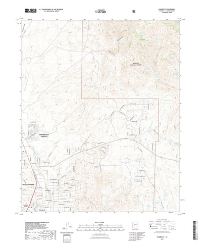 United States Geological Survey Humboldt, AZ (2021, 24000-Scale) digital map