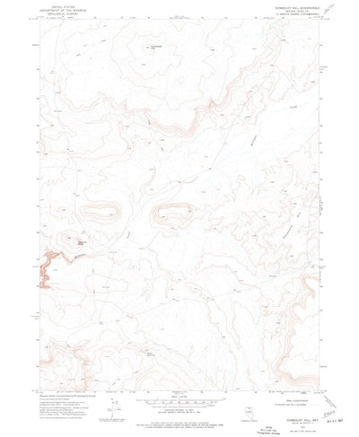 United States Geological Survey Humboldt Hill, NV (1973, 24000-Scale) digital map