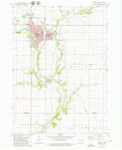United States Geological Survey Humboldt, IA (1979, 24000-Scale) digital map