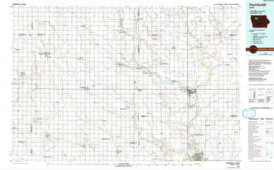 United States Geological Survey Humboldt, IA (1984, 100000-Scale) digital map