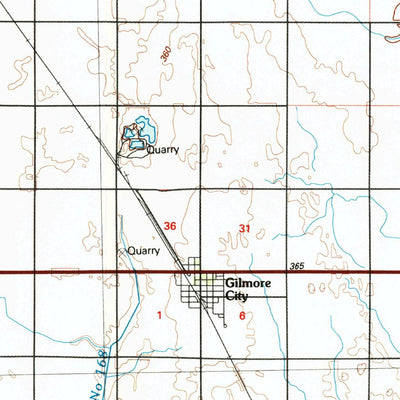 United States Geological Survey Humboldt, IA (1984, 100000-Scale) digital map