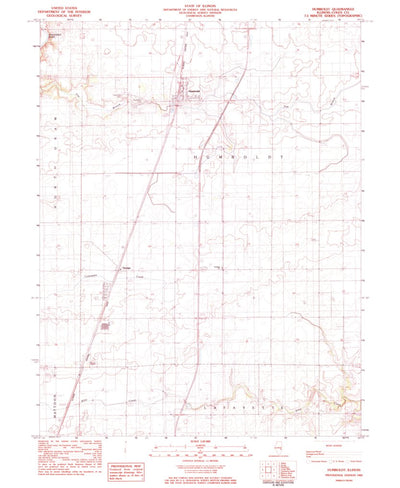 United States Geological Survey Humboldt, IL (1983, 24000-Scale) digital map