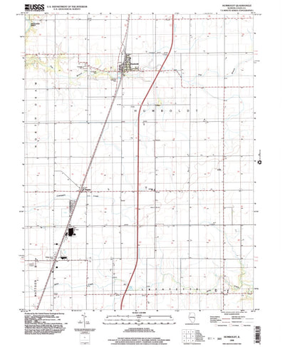 United States Geological Survey Humboldt, IL (1998, 24000-Scale) digital map