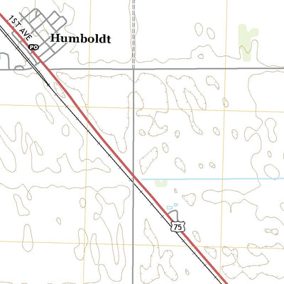 United States Geological Survey Humboldt, MN (2022, 24000-Scale) digital map