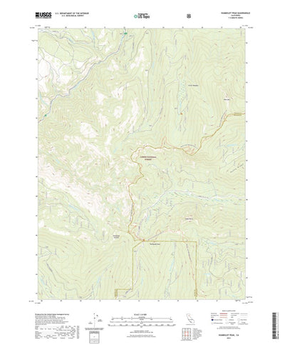 United States Geological Survey Humboldt Peak, CA (2021, 24000-Scale) digital map