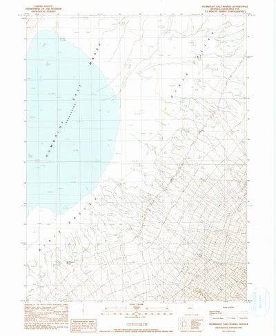 United States Geological Survey Humboldt Salt Marsh, NV (1990, 24000-Scale) digital map
