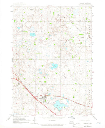 United States Geological Survey Humboldt, SD (1964, 24000-Scale) digital map
