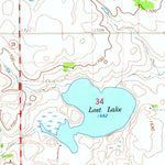 United States Geological Survey Humboldt, SD (1964, 24000-Scale) digital map