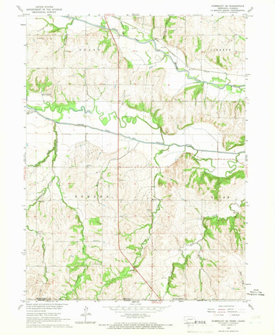 United States Geological Survey Humboldt SE, NE-KS (1965, 24000-Scale) digital map