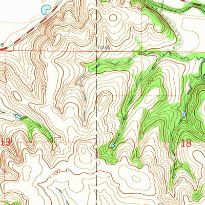 United States Geological Survey Humboldt SE, NE-KS (1965, 24000-Scale) digital map