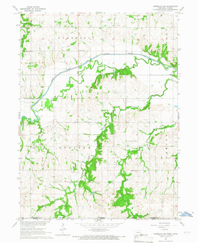 United States Geological Survey Humboldt SW, NE-KS (1965, 24000-Scale) digital map