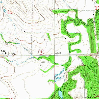 United States Geological Survey Humboldt SW, NE-KS (1965, 24000-Scale) digital map