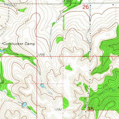 United States Geological Survey Humboldt SW, NE-KS (1965, 24000-Scale) digital map