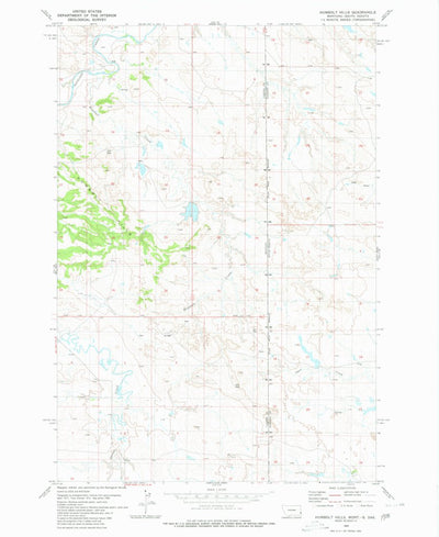 United States Geological Survey Humbolt Hills, MT-SD (1980, 24000-Scale) digital map