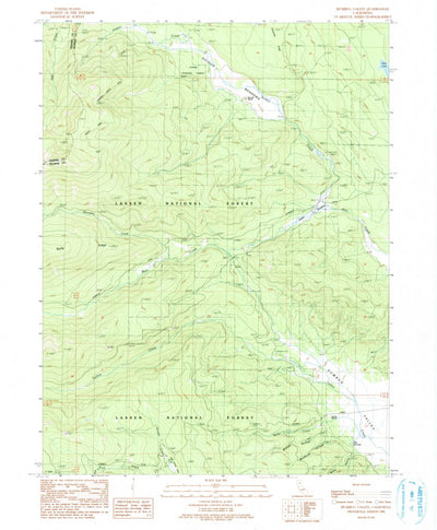 United States Geological Survey Humbug Valley, CA (1991, 24000-Scale) digital map