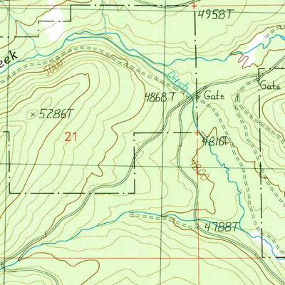 United States Geological Survey Humbug Valley, CA (1991, 24000-Scale) digital map
