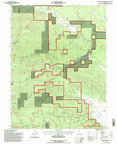 United States Geological Survey Humbug Valley, CA (1995, 24000-Scale) digital map