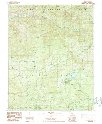 United States Geological Survey Hume, CA (1987, 24000-Scale) digital map