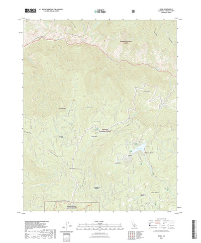United States Geological Survey Hume, CA (2021, 24000-Scale) digital map
