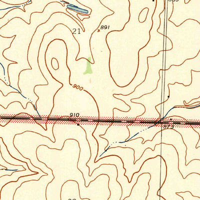 United States Geological Survey Hume, MO-KS (1942, 24000-Scale) digital map