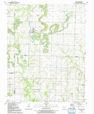 United States Geological Survey Hume, MO-KS (1991, 24000-Scale) digital map