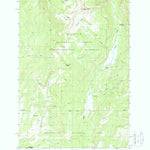 United States Geological Survey Hummingbird Peak, MT-WY (1987, 24000-Scale) digital map