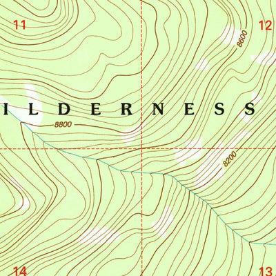 United States Geological Survey Hummingbird Peak, MT-WY (2000, 24000-Scale) digital map