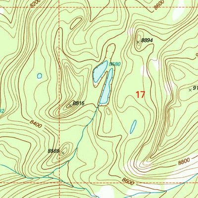 United States Geological Survey Hummingbird Peak, MT-WY (2000, 24000-Scale) digital map