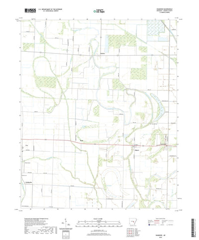 United States Geological Survey Humnoke, AR (2020, 24000-Scale) digital map