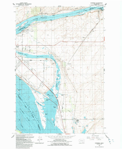 United States Geological Survey Humorist, WA (1992, 24000-Scale) digital map