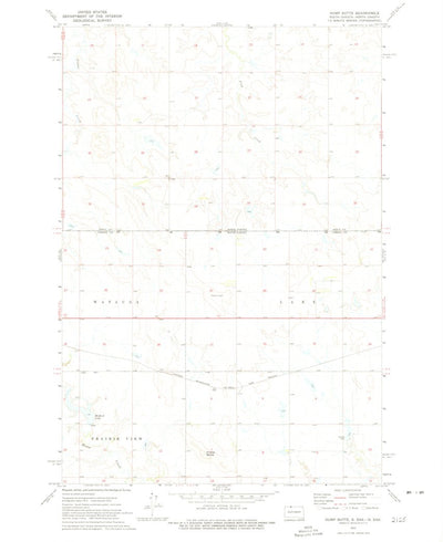 United States Geological Survey Hump Butte, SD-ND (1972, 24000-Scale) digital map
