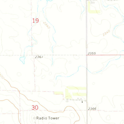 United States Geological Survey Hump Butte, SD-ND (1972, 24000-Scale) digital map