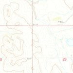 United States Geological Survey Hump Butte, SD-ND (1972, 24000-Scale) digital map