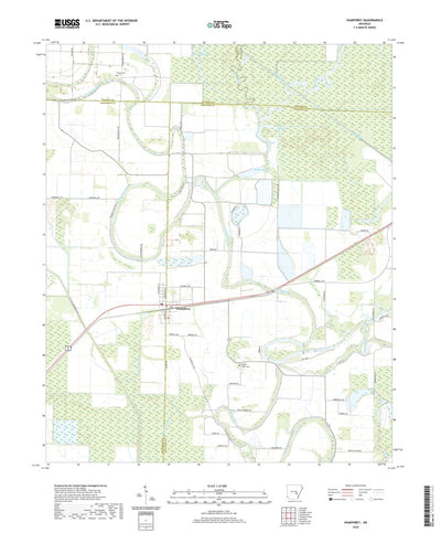 United States Geological Survey Humphrey, AR (2020, 24000-Scale) digital map
