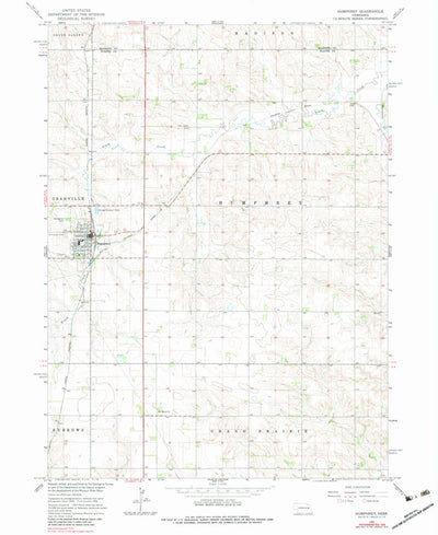 United States Geological Survey Humphrey, NE (1966, 24000-Scale) digital map