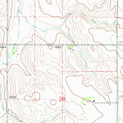 United States Geological Survey Humphrey, NE (1966, 24000-Scale) digital map