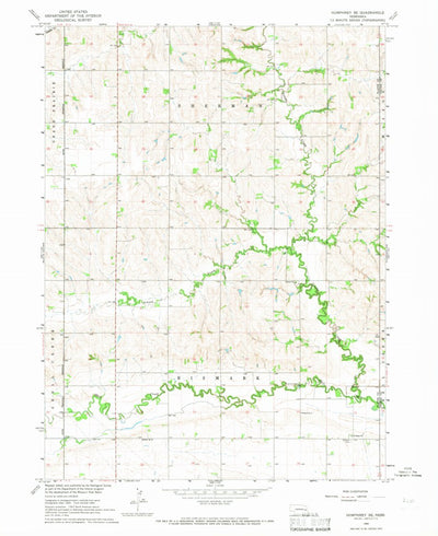 United States Geological Survey Humphrey SE, NE (1966, 24000-Scale) digital map