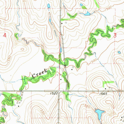 United States Geological Survey Humphrey SE, NE (1966, 24000-Scale) digital map