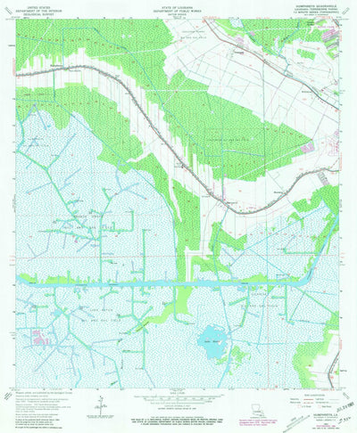 United States Geological Survey Humphreys, LA (1964, 24000-Scale) digital map