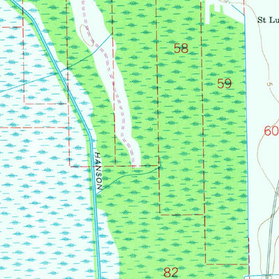 United States Geological Survey Humphreys, LA (1964, 24000-Scale) digital map