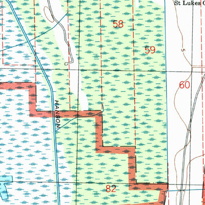 United States Geological Survey Humphreys, LA (1998, 24000-Scale) digital map