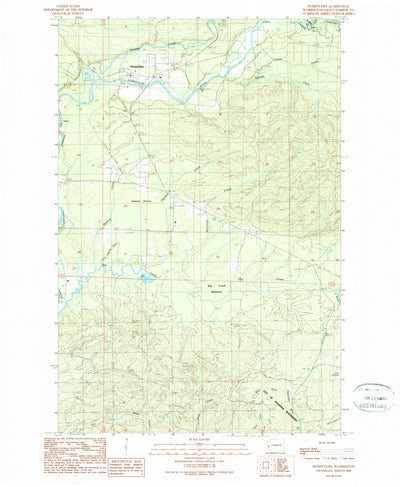 United States Geological Survey Humptulips, WA (1990, 24000-Scale) digital map