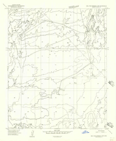 United States Geological Survey Humpy Camp Well, AZ (1955, 24000-Scale) digital map