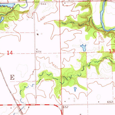 United States Geological Survey Humrick, IL-IN (1965, 24000-Scale) digital map
