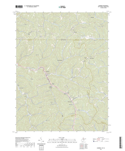 United States Geological Survey Hundred, WV (2023, 24000-Scale) digital map