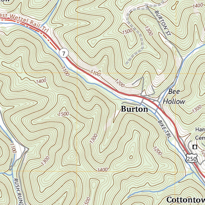 United States Geological Survey Hundred, WV (2023, 24000-Scale) digital map