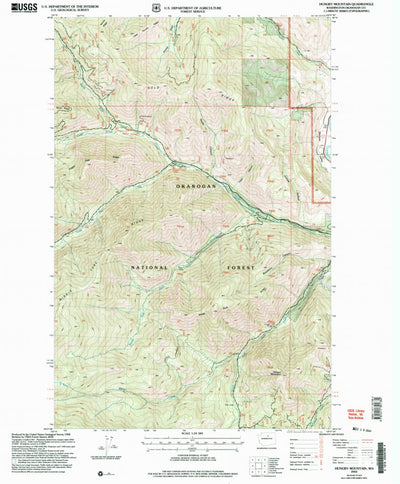 United States Geological Survey Hunger Mountain, WA (2002, 24000-Scale) digital map