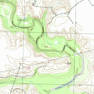 United States Geological Survey Hungerford, TX (1953, 24000-Scale) digital map