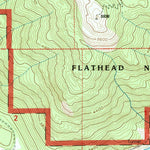 United States Geological Survey Hungry Horse, MT (1994, 24000-Scale) digital map