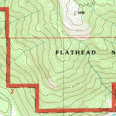 United States Geological Survey Hungry Horse, MT (1994, 24000-Scale) digital map
